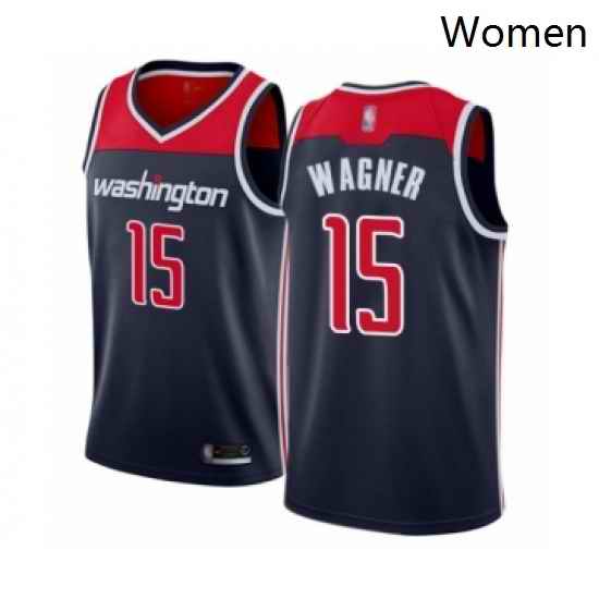 Womens Washington Wizards 15 Moritz Wagner Swingman Navy Blue Basketball Jersey Statement Edition
